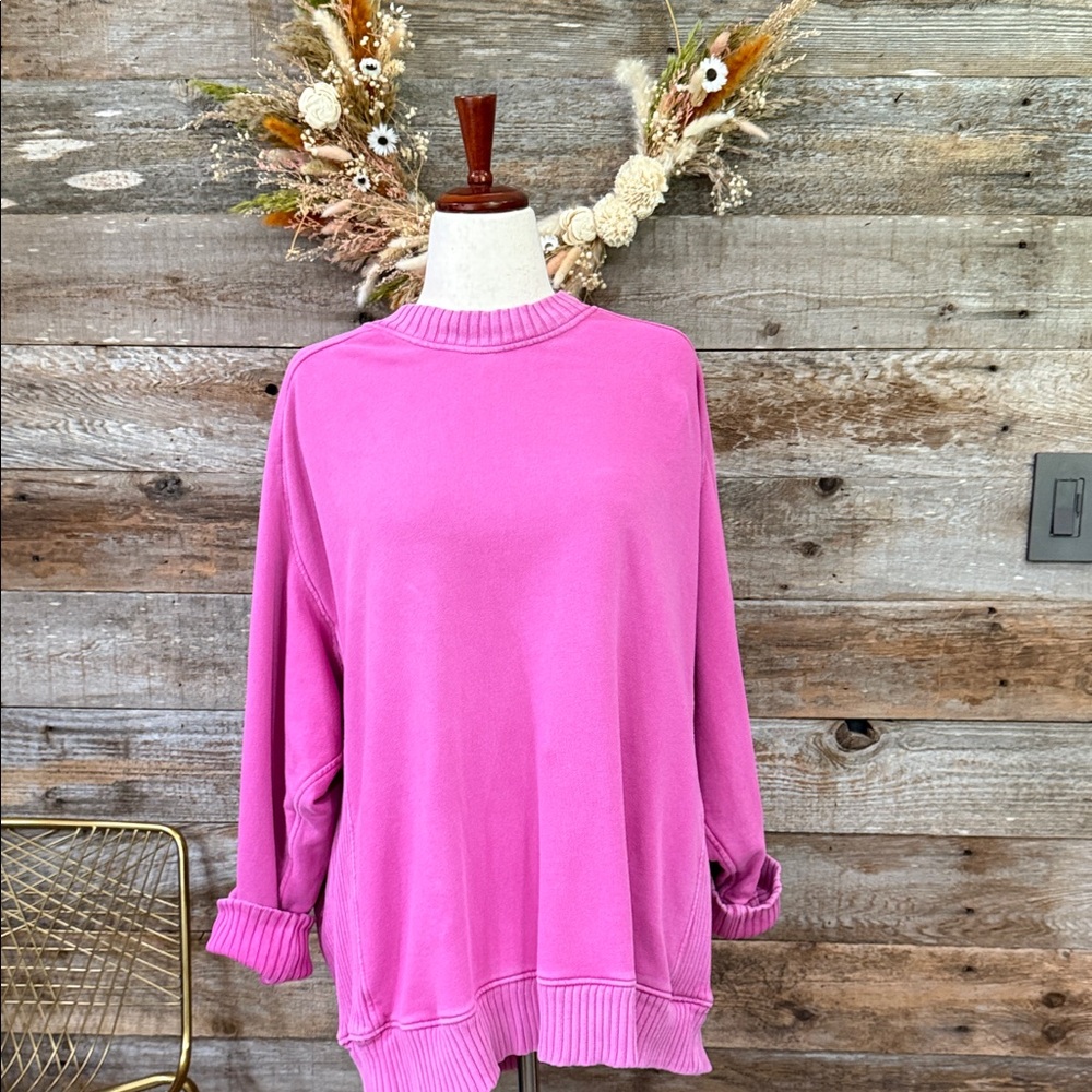 Vibrant Pink Oversized Sweater
